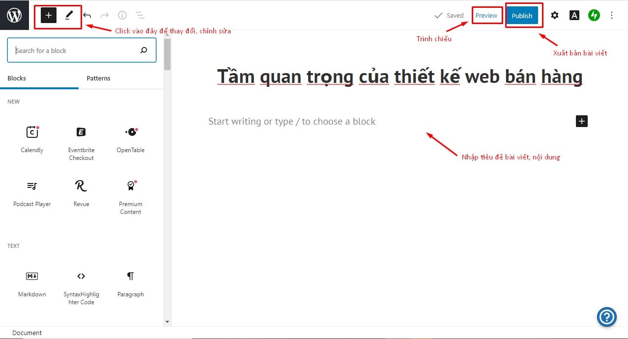 Cập nhật nội dung bài viết